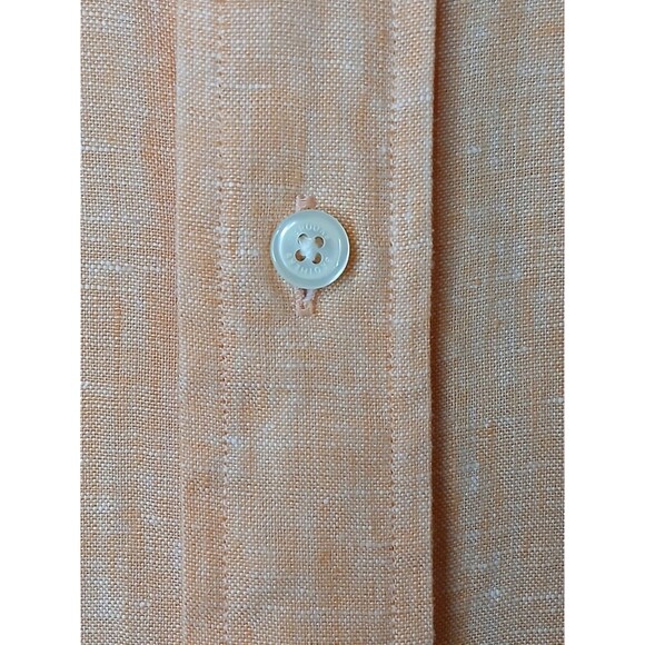 Brooks Brothers Mens Shirt Sz M Regent %100 Irish Linen Button Down Solid $148 - Picture 5 of 16